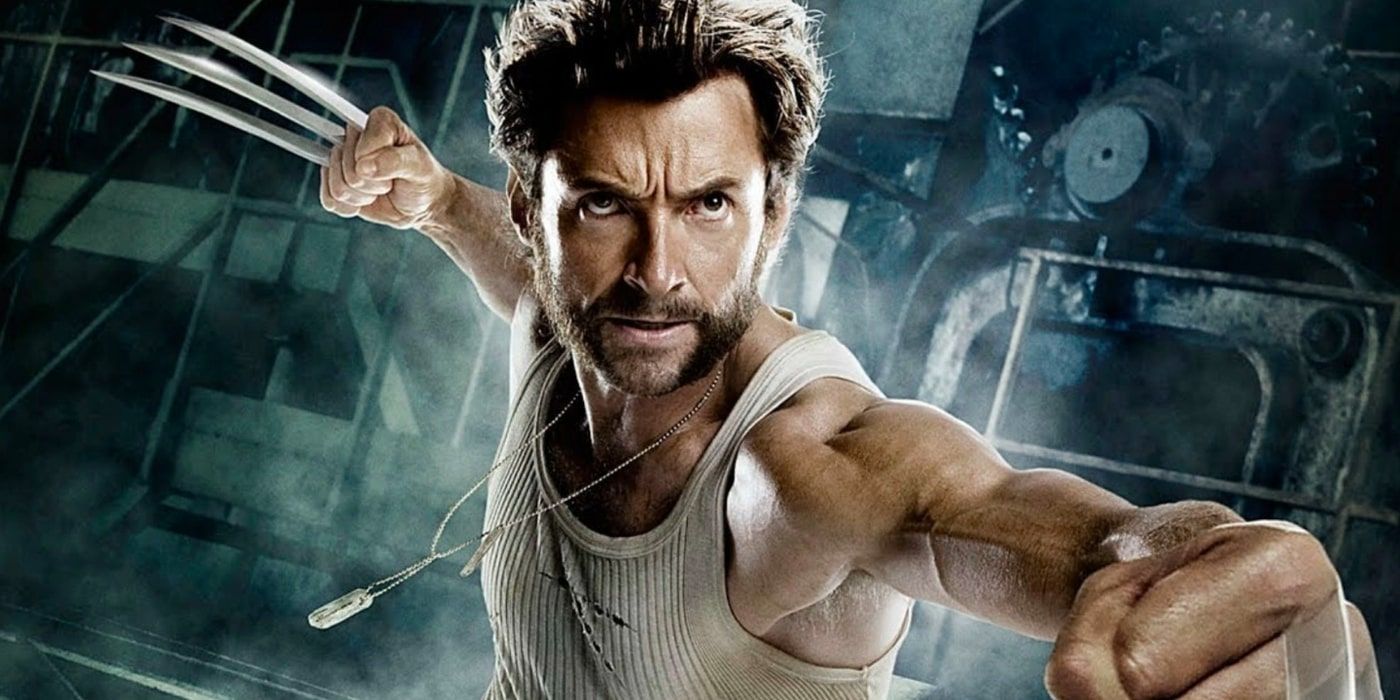 Hugh Jackman's Wolverine with his claws out and ready to attack 