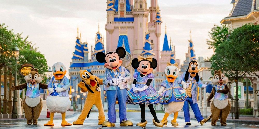 Mickey and friends at Walt Disney World