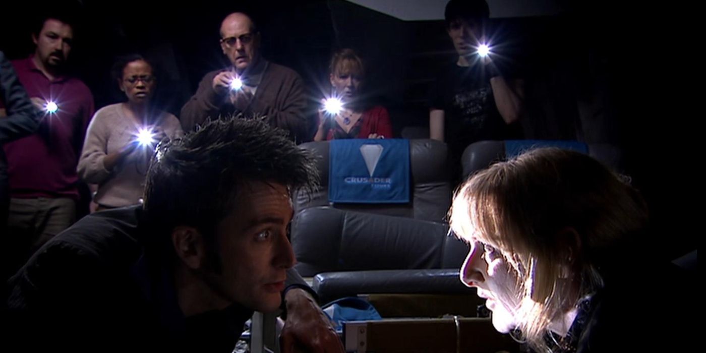 The Doctor talking to a possessed Sky in the Doctor Who episode "Midnight."