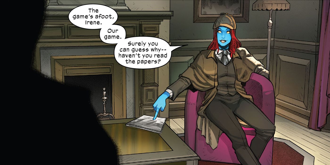 Mystique as Sherlock Holmes in Marvel Comics