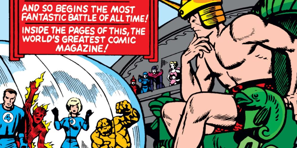 Namor argues with The Fantastic Four in Fantastic Four Annual (Vol 1) #1