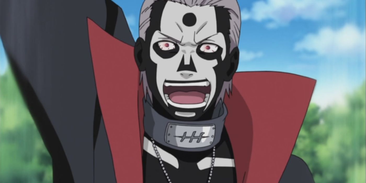 Hidan Laughing While Activating His Curse