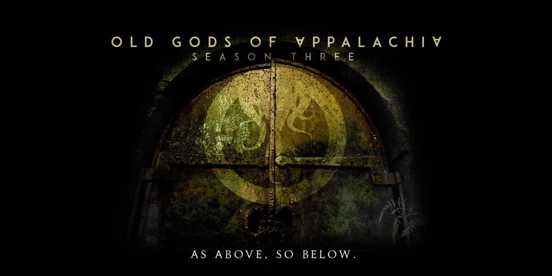 A header for the podcast Old Gods of Appalachia promoting their current arc As Above, So Below