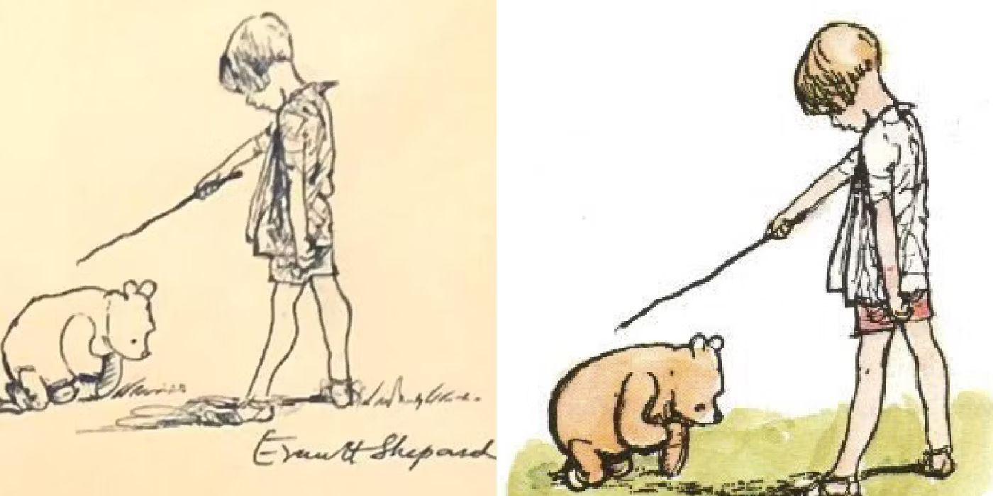 Historic Winnie the Pooh Drawing by Original Artist Ernest Shepard Goes Up for Sale