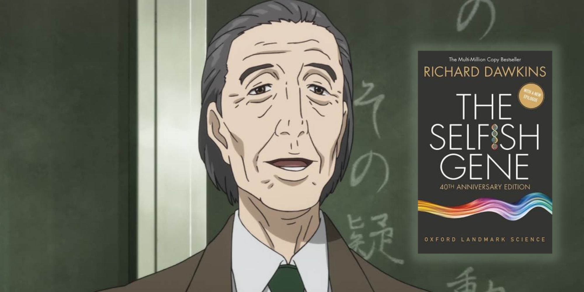 Close-Up Of Professor Explaining Selfish Gene Theory In Parasyte The Maxim