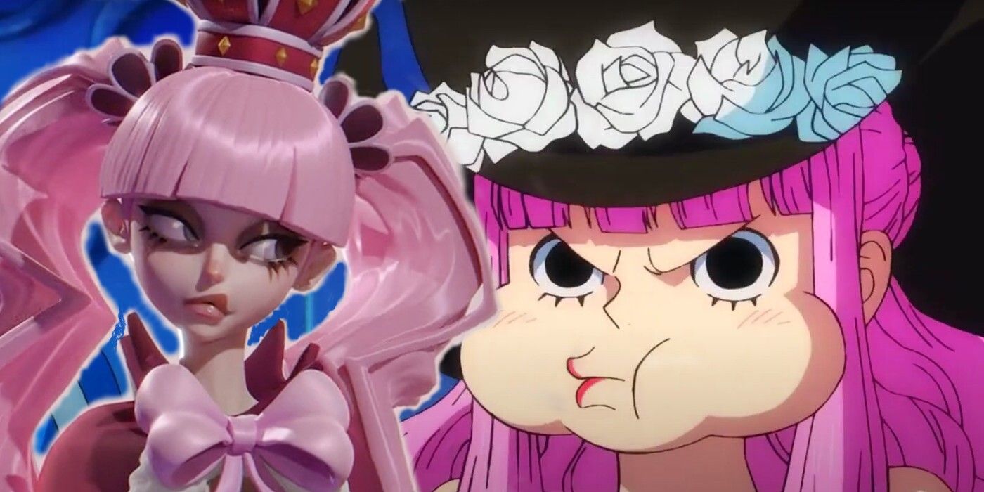 3D Perona makes a face at her animated counterpart