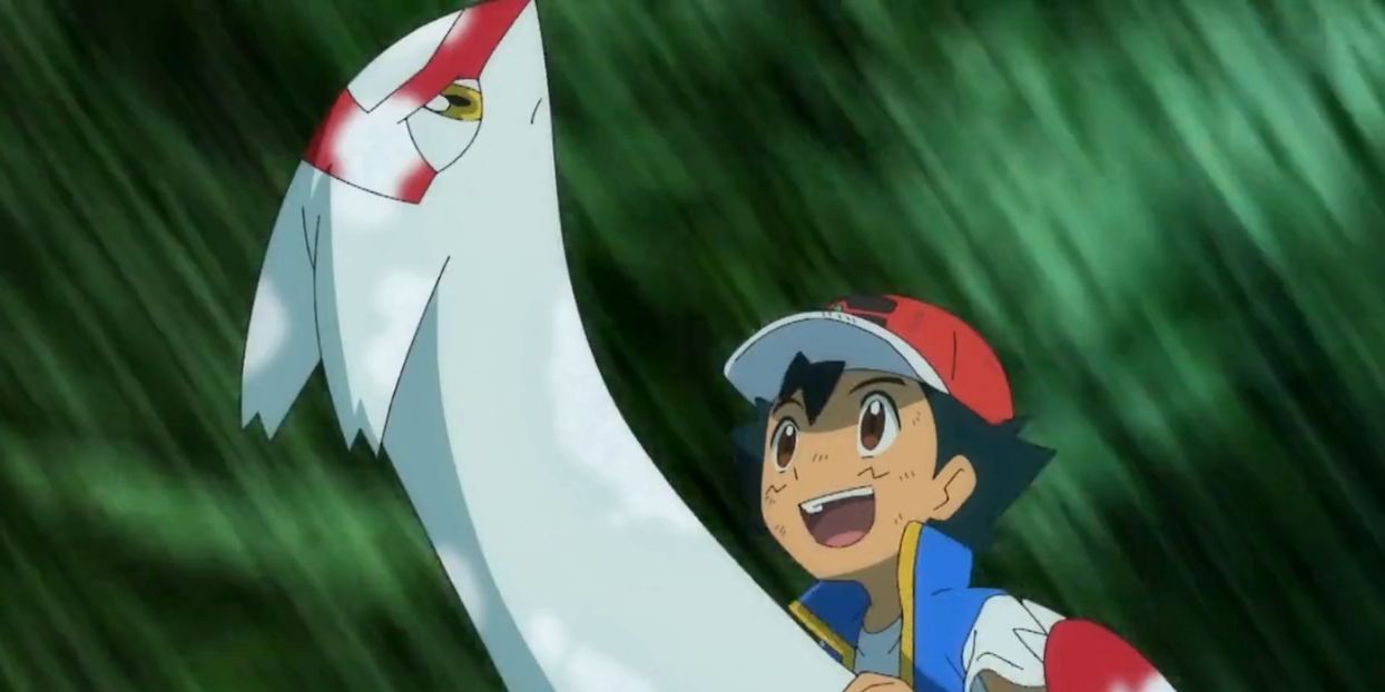 Ash rides a Latias in Pokemon Aim To Be A Pokemon Master special episodes