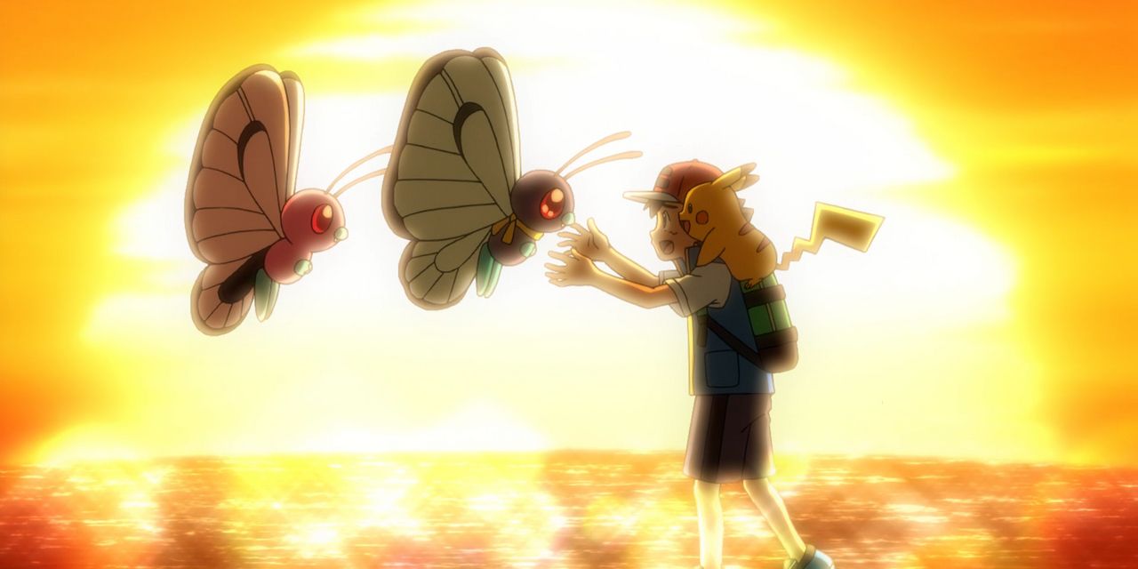 Ash and Pikachu reunite with original Butterfree in Pokemon final episode