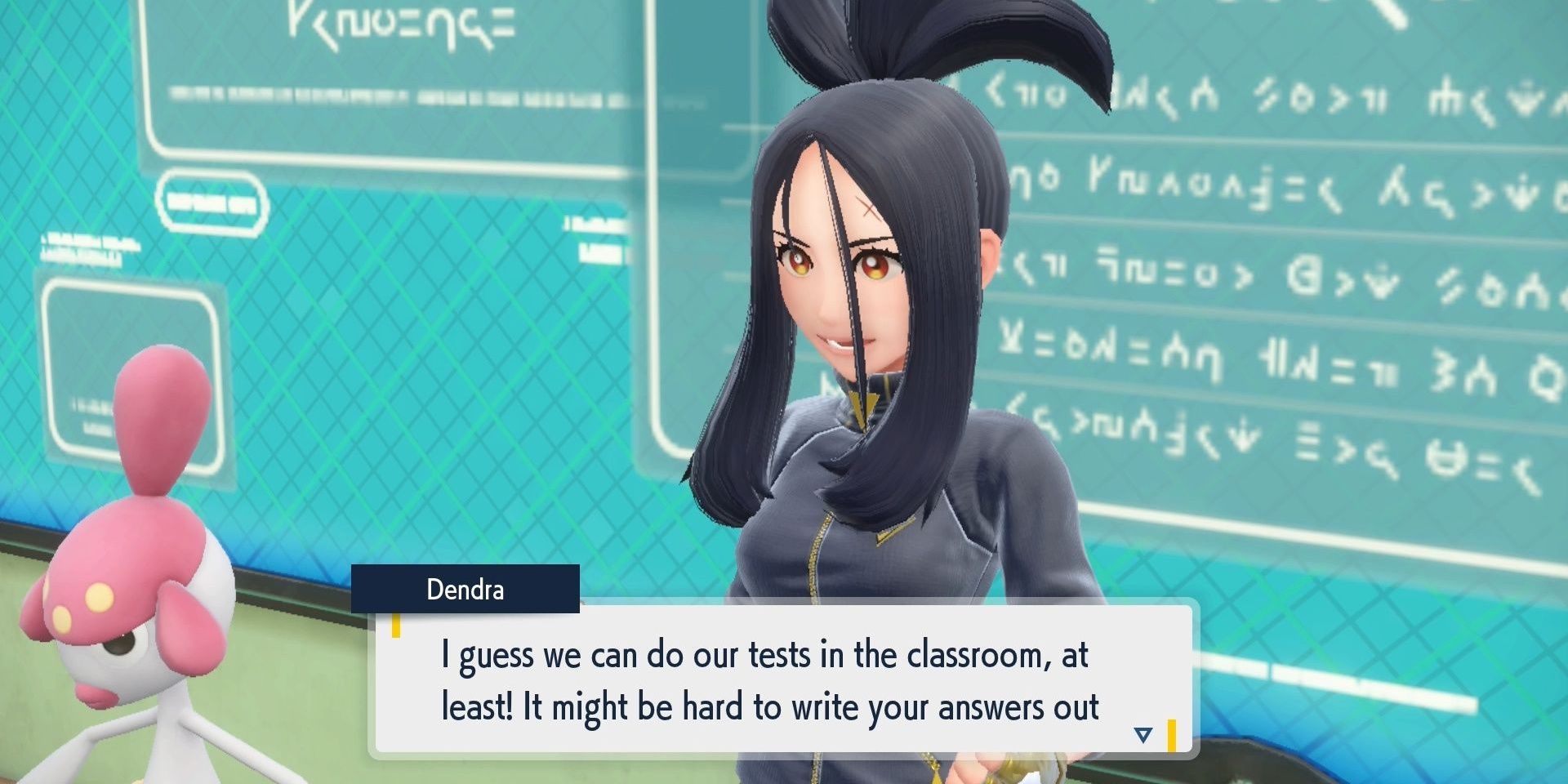 Dendra is the battle studies teacher in Pokémon Scarlet & Violet.