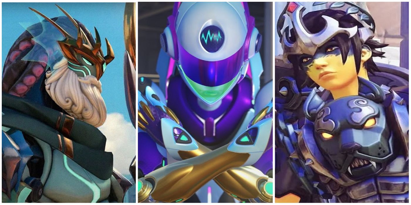 Poseidon Ramattra, Dance Machine Echo and Hades Pharah from Overwatch 2