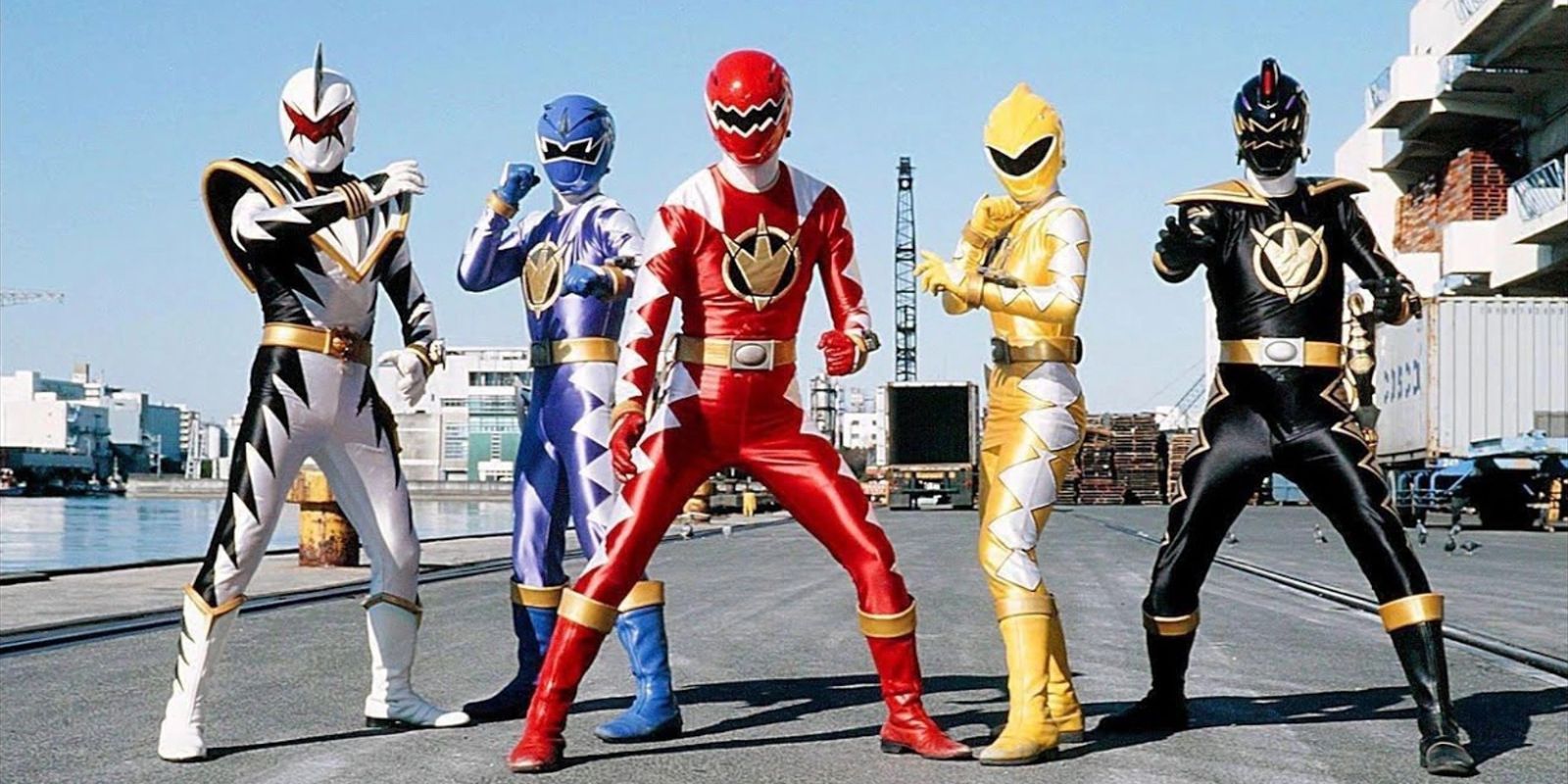 A equipe Rangers de Power Rangers Dino Thunder