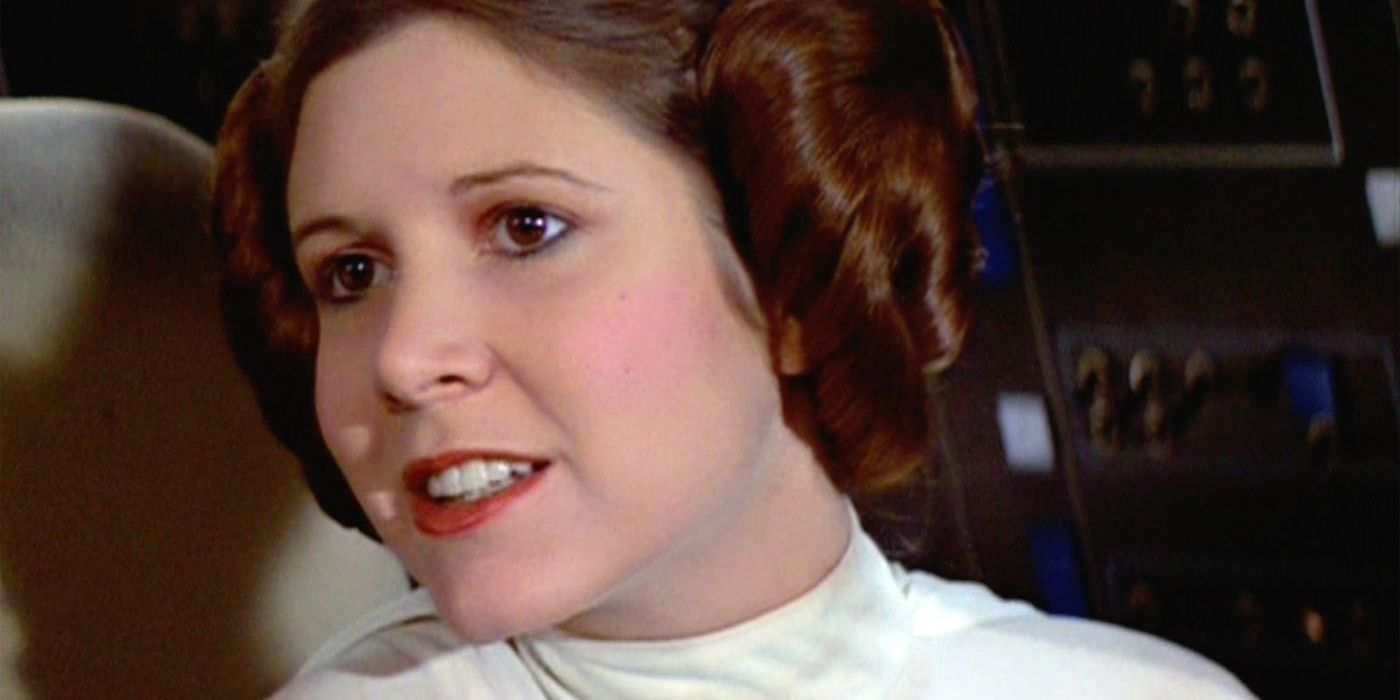 Princess Leia talking in star wars