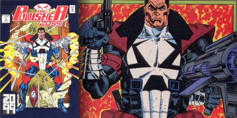 Punisher 2099 finds the journal of Frank Castle, the original Punisher - Marvel Comics 2099