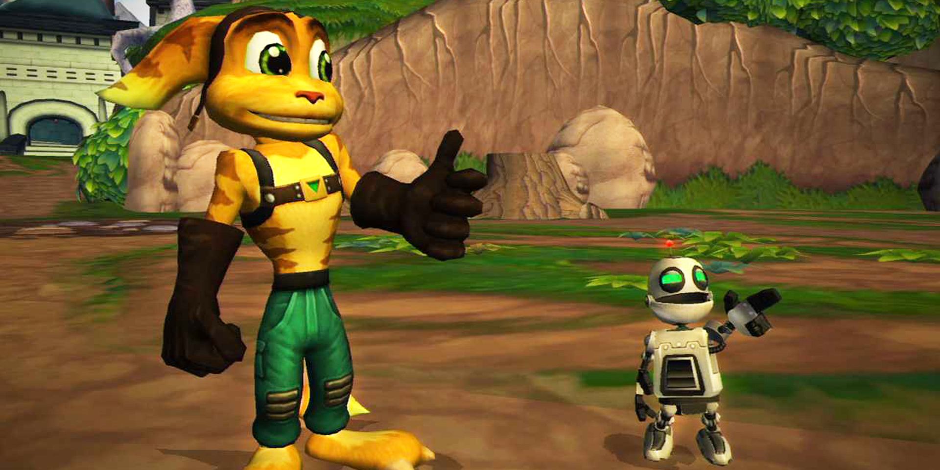 Ratchet & Clank get a message in a cutscene