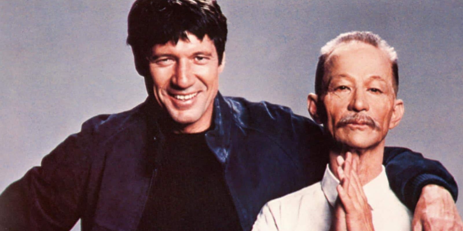 Fred Ward and Joel Grey in a promo shot for Remo Williams: The Adventure Begins