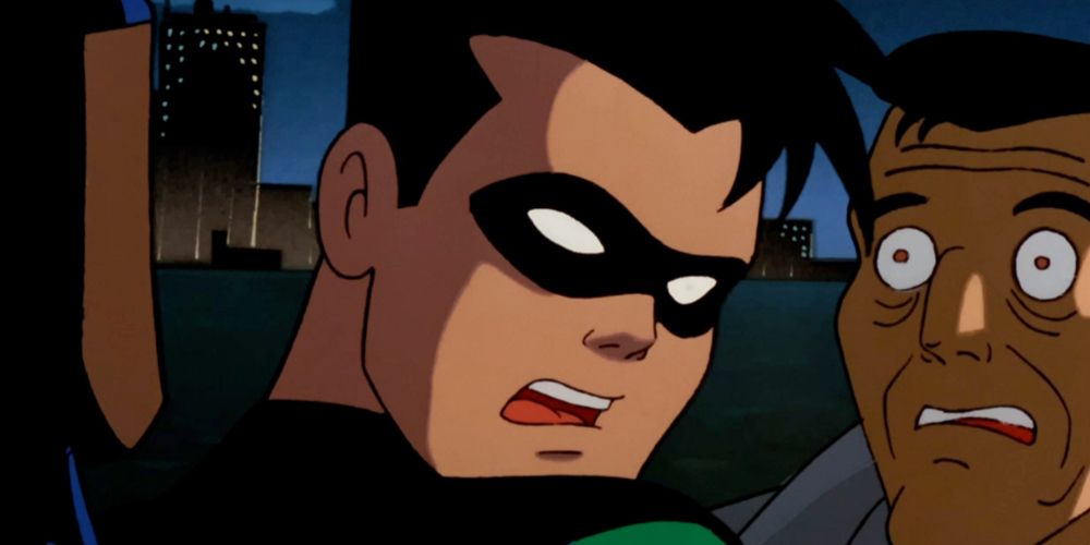Robin grita com Batman em Robin's Reckoning Parte 1