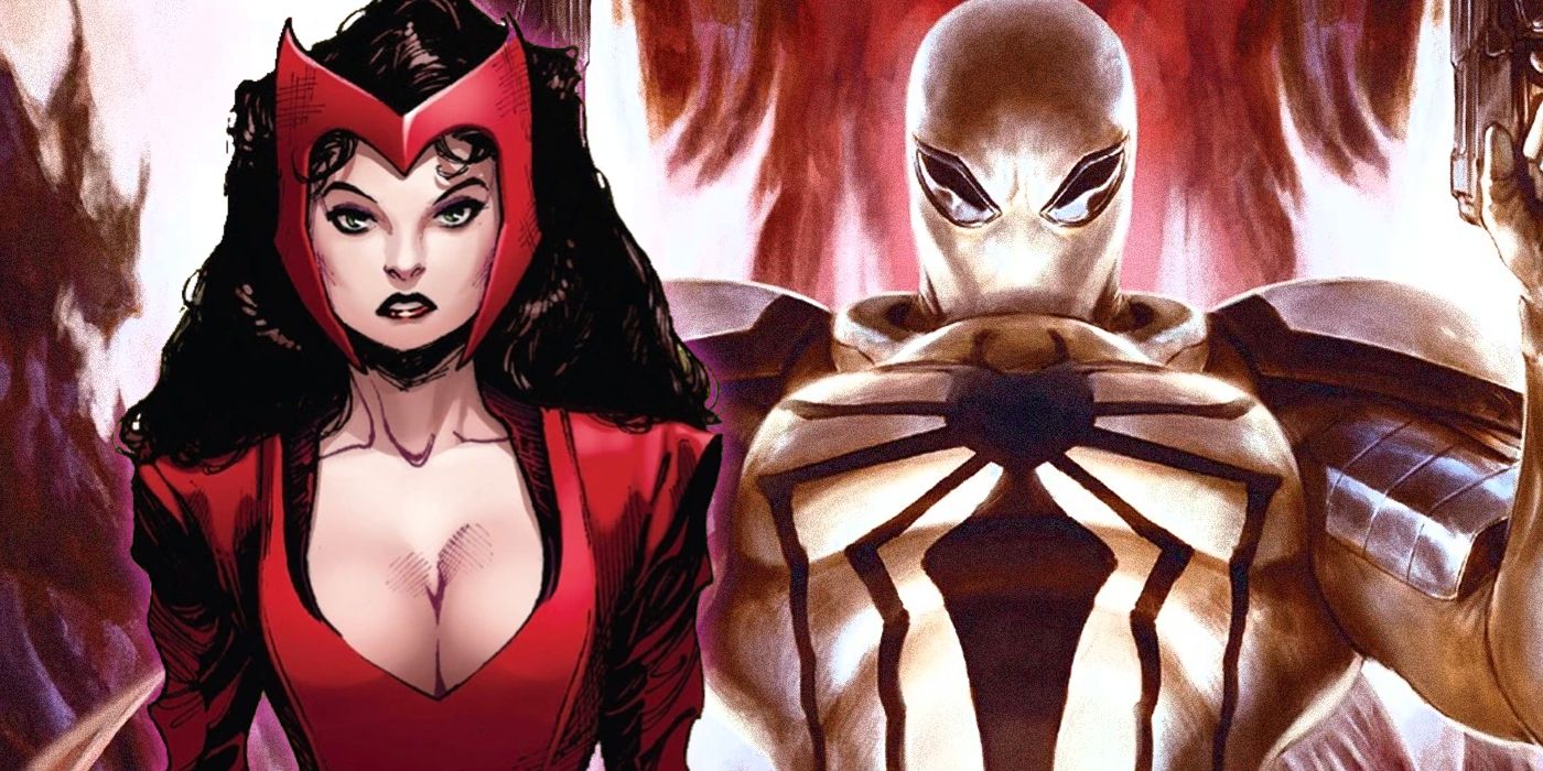Scarlet Witch and Agent Anti-Venom split image