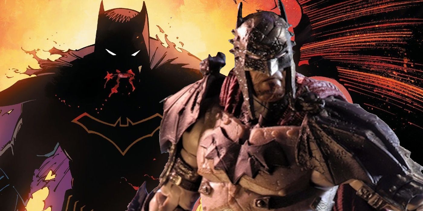 Batman S Brutal Gladiator Costume Gets Immortalized By Mcfarlane Toys Trendradars