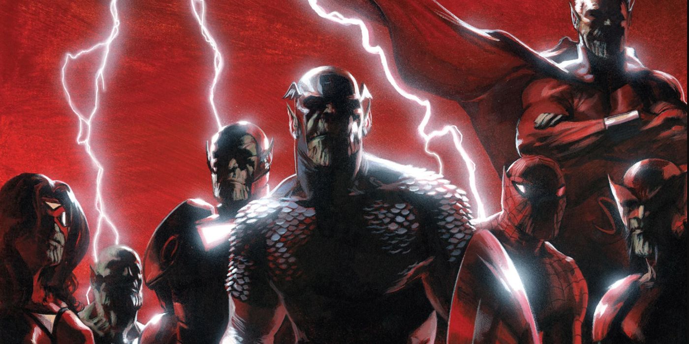 Skrulls dressed as Avengers in Marvel Comics' Secret Invasion