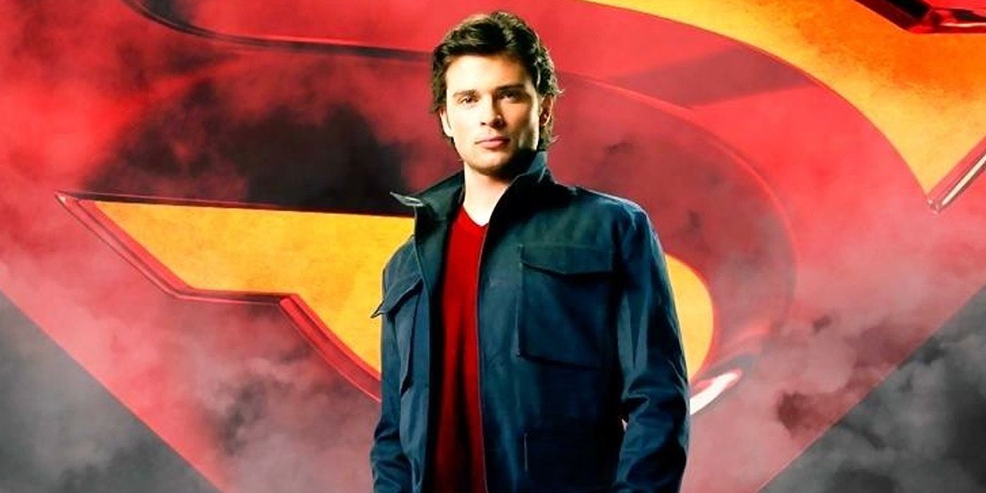 Smallville poster featuring Tom Welling as Clark Kent.