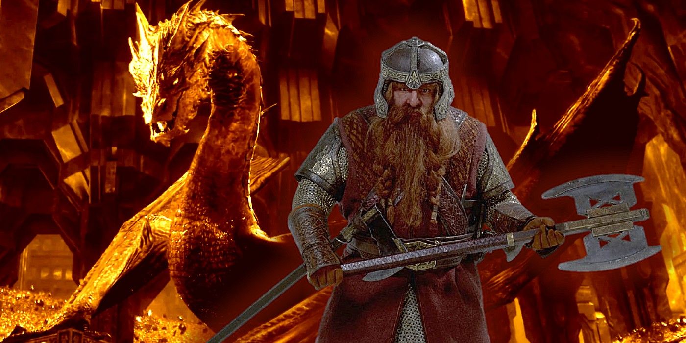 Smaug and Gimli header