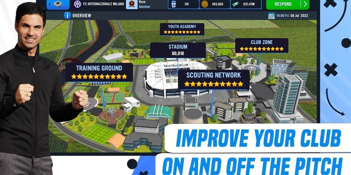 Soccer Manager customize club screenshot.