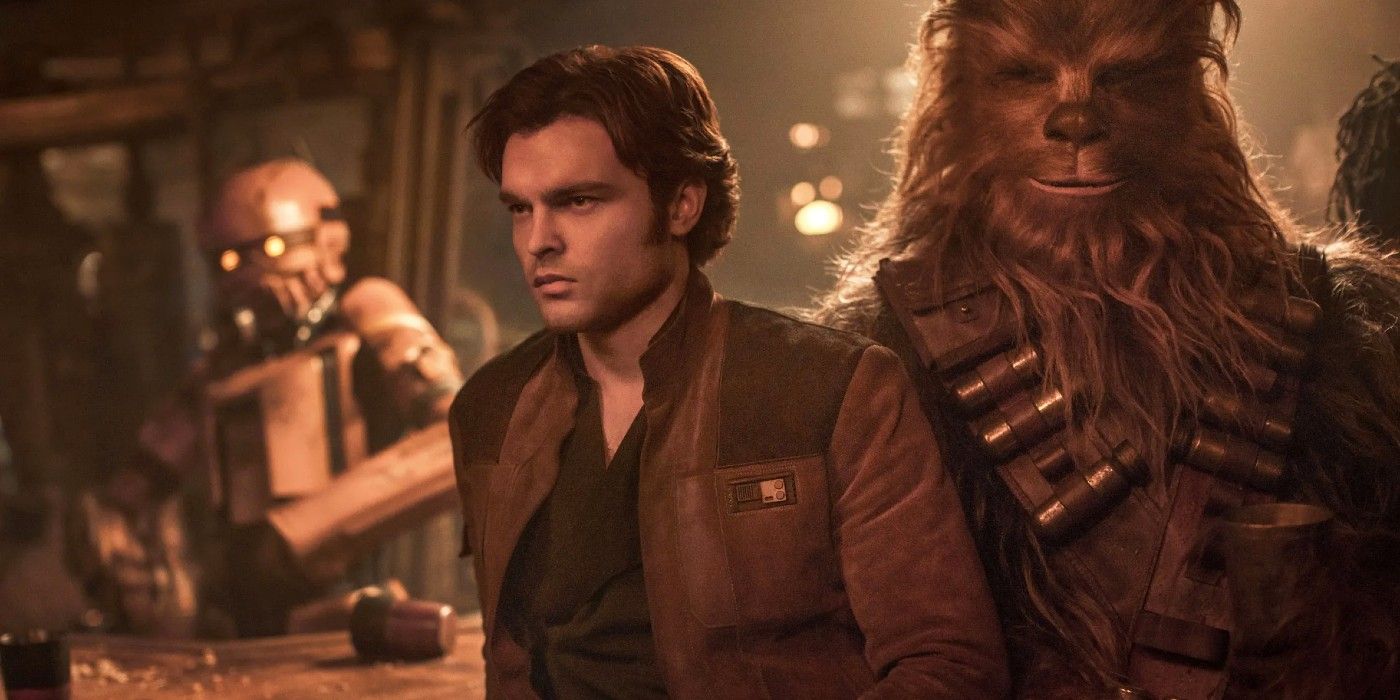 Han and Chewbacca in Solo: A Star Wars Story.
