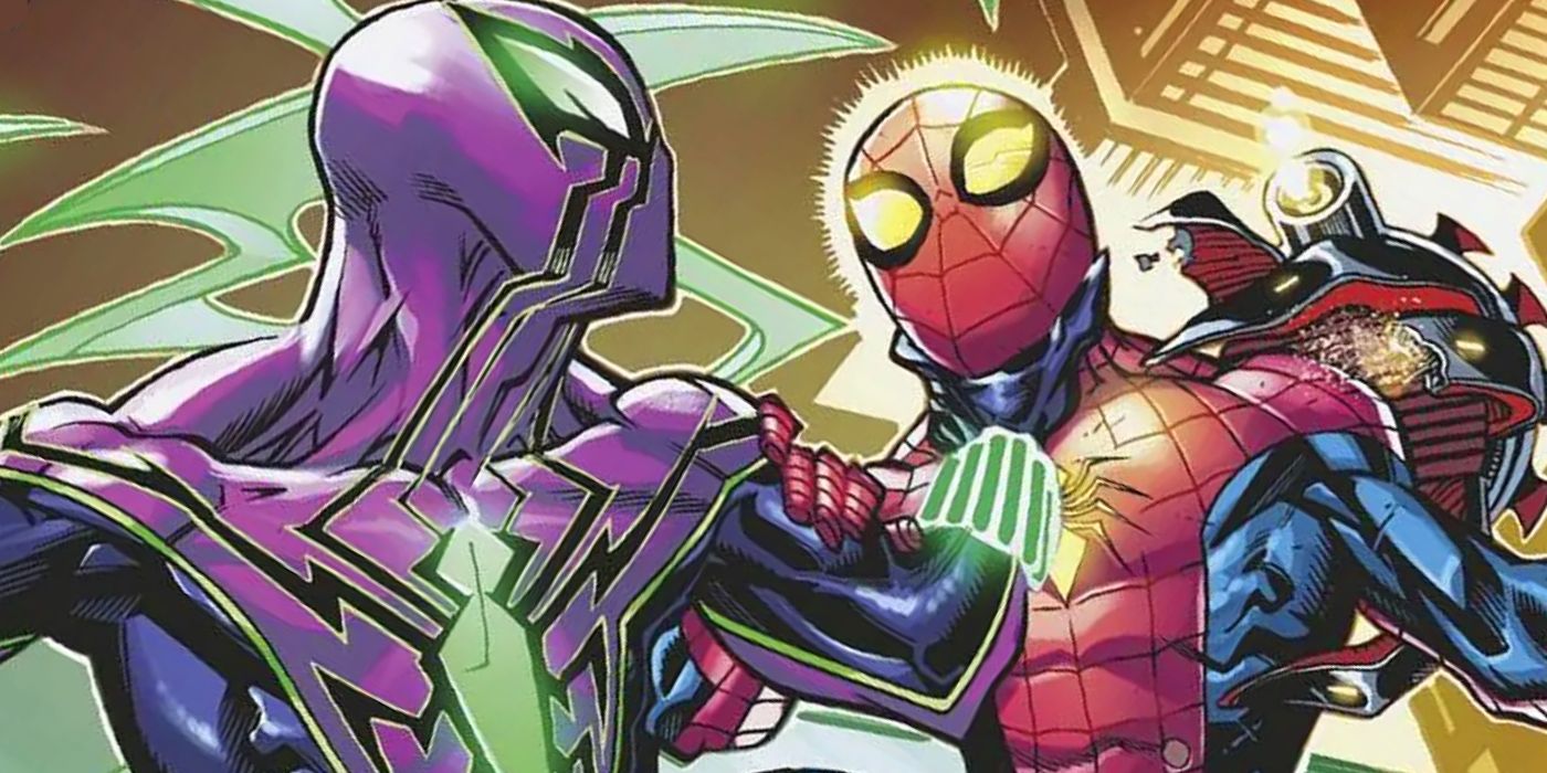 Chasm sufoca o Homem-Aranha durante o evento de quadrinhos Dark Web da Marvel