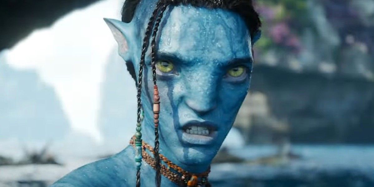 Sam Worthington as Sully in James Cameron's Avatar: The Way of Water