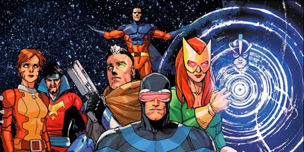 Members of the X-Men, including Jean Grey, Rachel Summers and Scott Summers