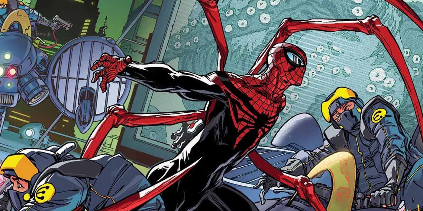 Superior Spider-Man Otto Octavius fights through agents