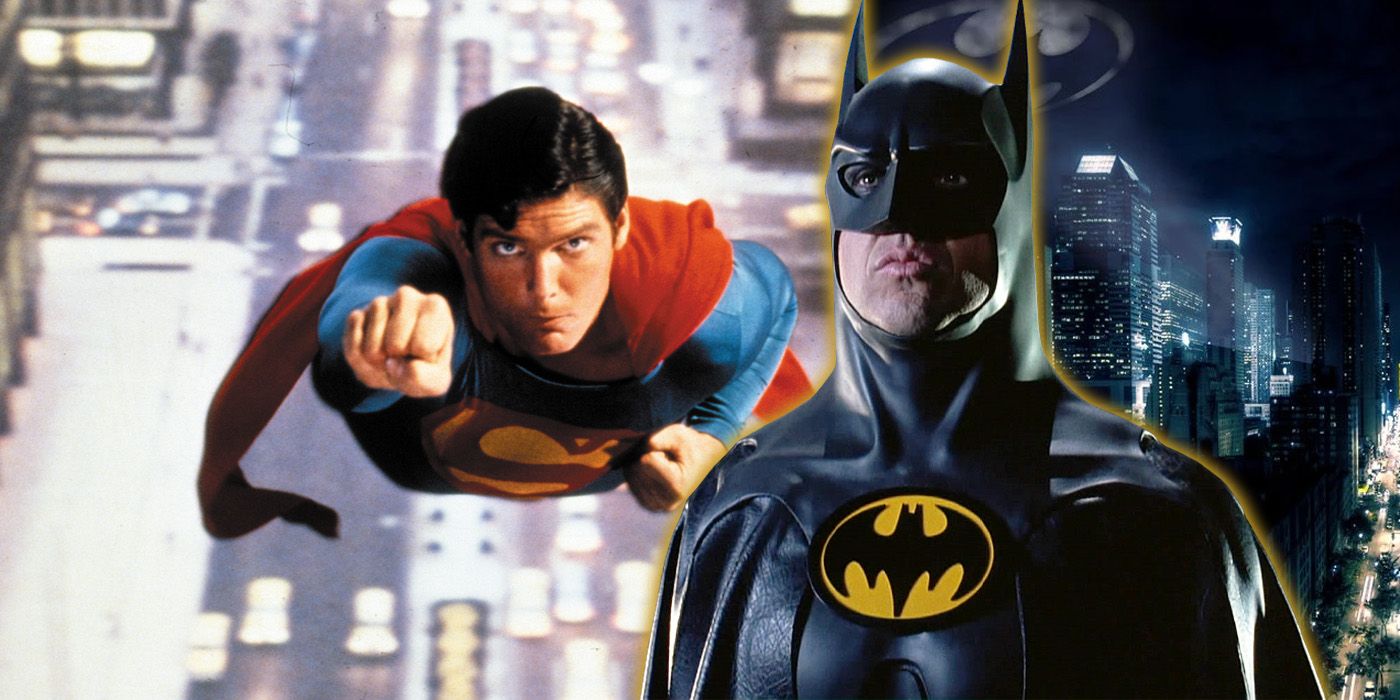 Christopher Reeve's Superman and Michael Keaton's Batman