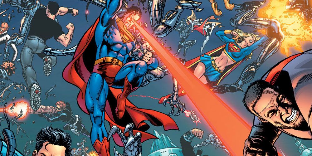 Superman, Supergirl, Superboy, and the Legion of Super-Heroes Make The Last Stand of New Krypton in DC Comics.