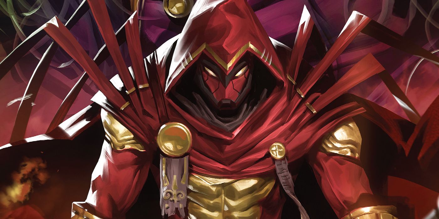 An image of Azrael on the variant cover for Sword of Azrael #5 by DC Comics