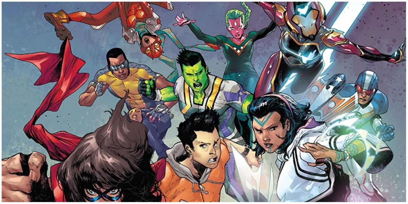 the champions 2019 roster together in Marvel comics
