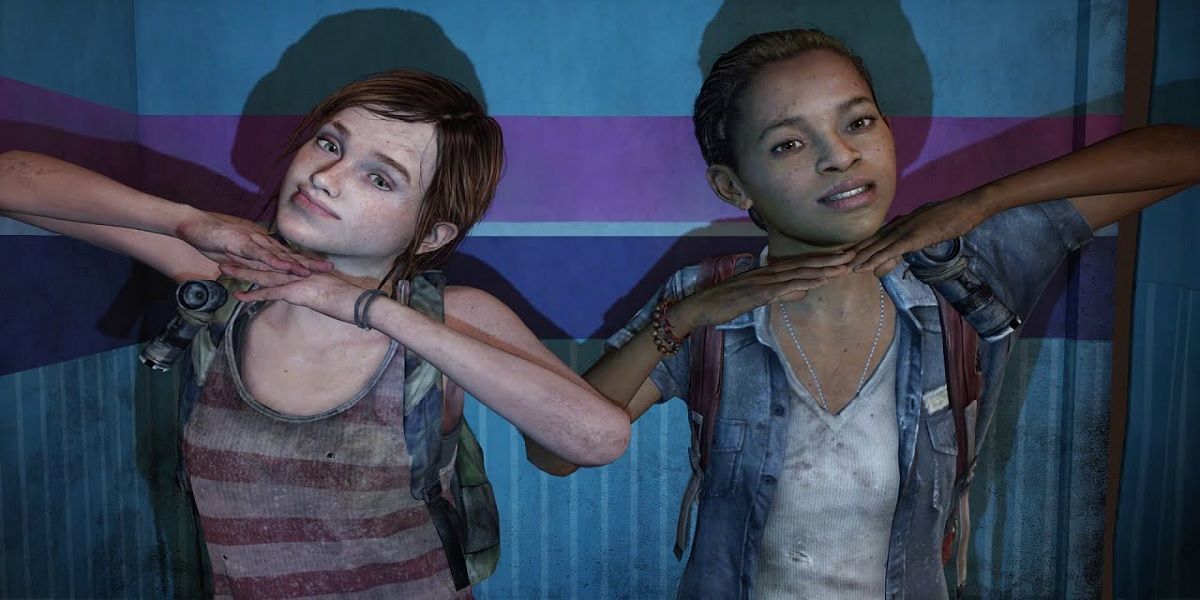 Ellie e Riley posando, The Last Of Us Left Behind