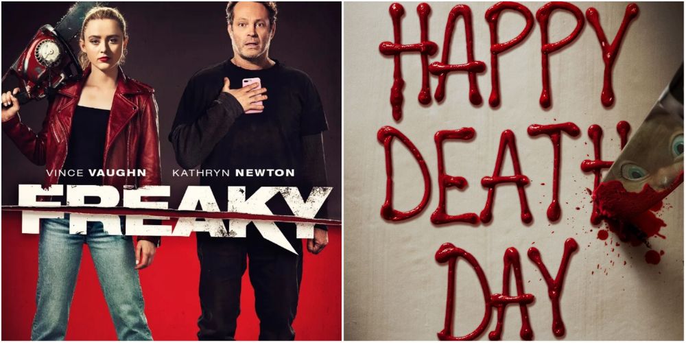 The posters for Freaky and Happy Death Day