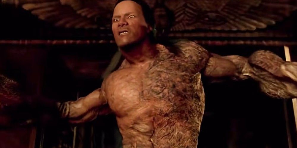 The Scorpion King emerges from the afterlife in The Mummy Returns