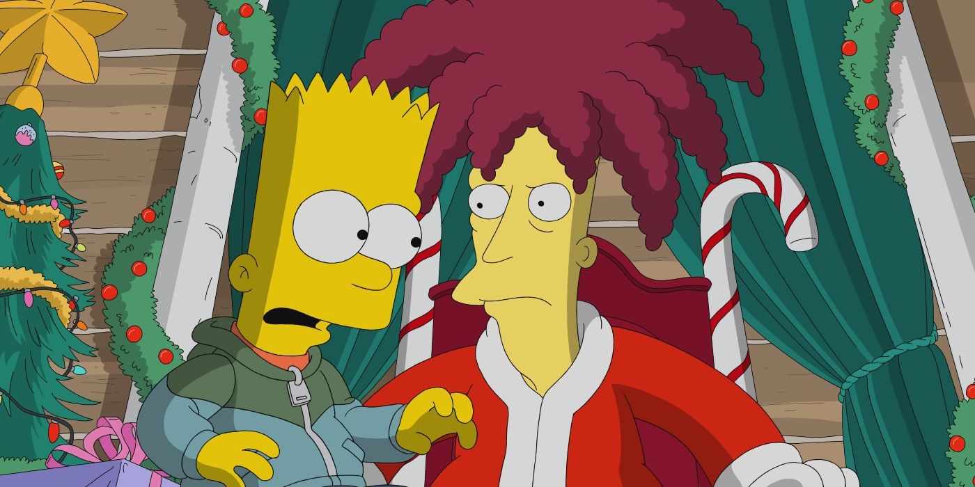 Bart and Sideshow Bob in The Simpsons