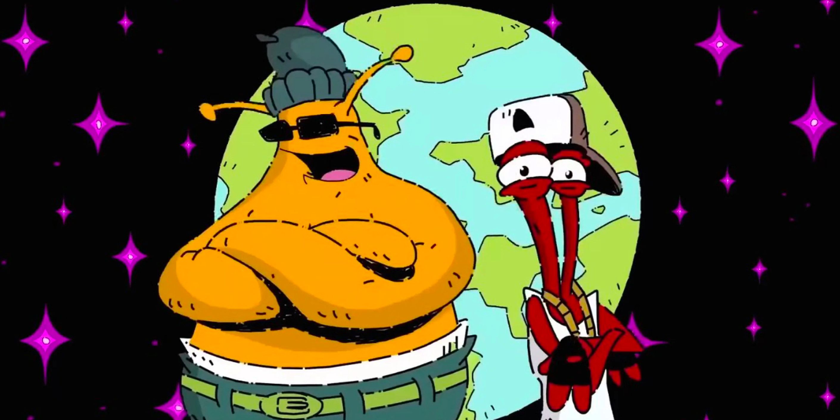 Promotional art for Toejam and Earl: Back in the Groove by Human Nature Studios.