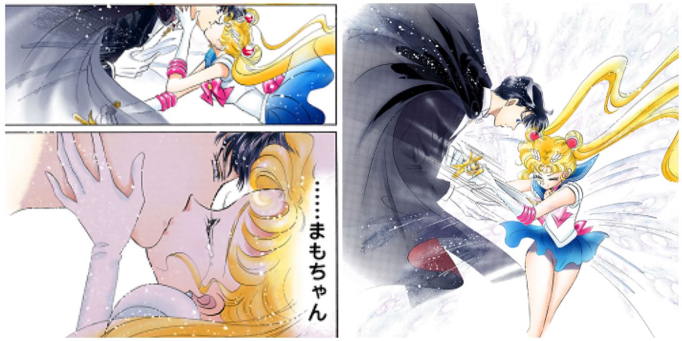 Sailor Moon Kills Tuxedo Mask in colorized manga