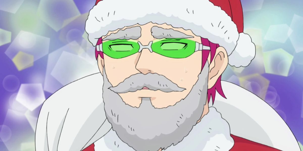 The Disastrous Life Of Saiki K Saiki dressed up as Santa on Christmas Eve