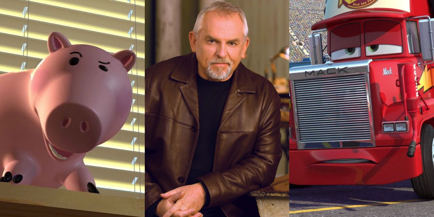 Hamm de Toy Story; o ator John Ratzenberger; Mack de Carros. 