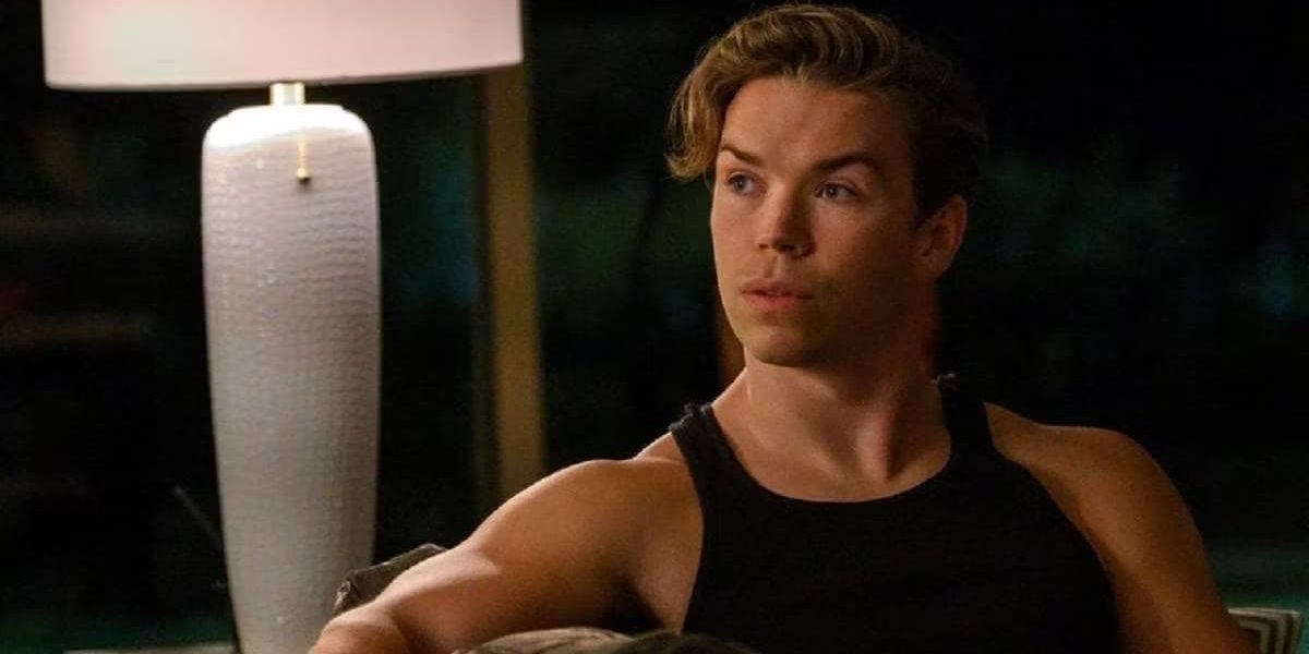 Will Poulter looking up in Dopesick 