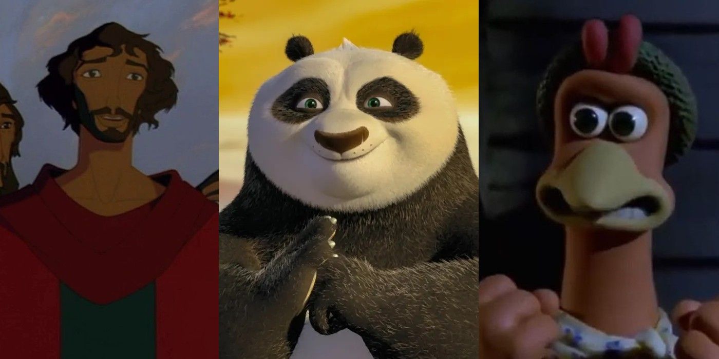 10 Life Lessons Dreamworks Movies Taught Us Feature Image: Moses from The Prince of Egypt, Po from Kung Fu Panda, and Ginger from Chicken Run