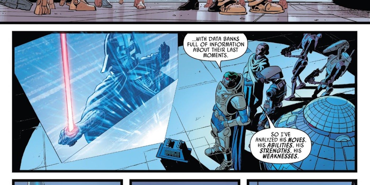 Star Wars has Jul Tambor using droids as a death-squad to kill Darth Vader