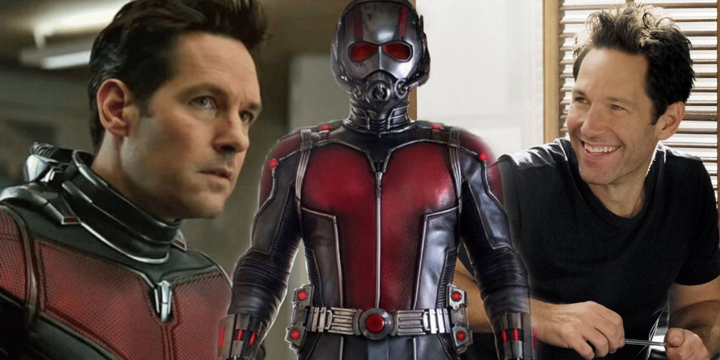 Three images of Scott Lang/Ant-Man in the MCU