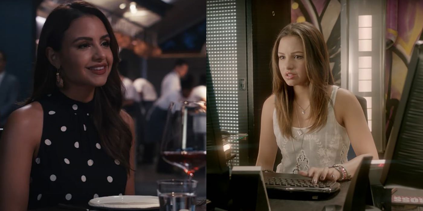 Split image of Aimee Carrero in The Menu and The Maid.