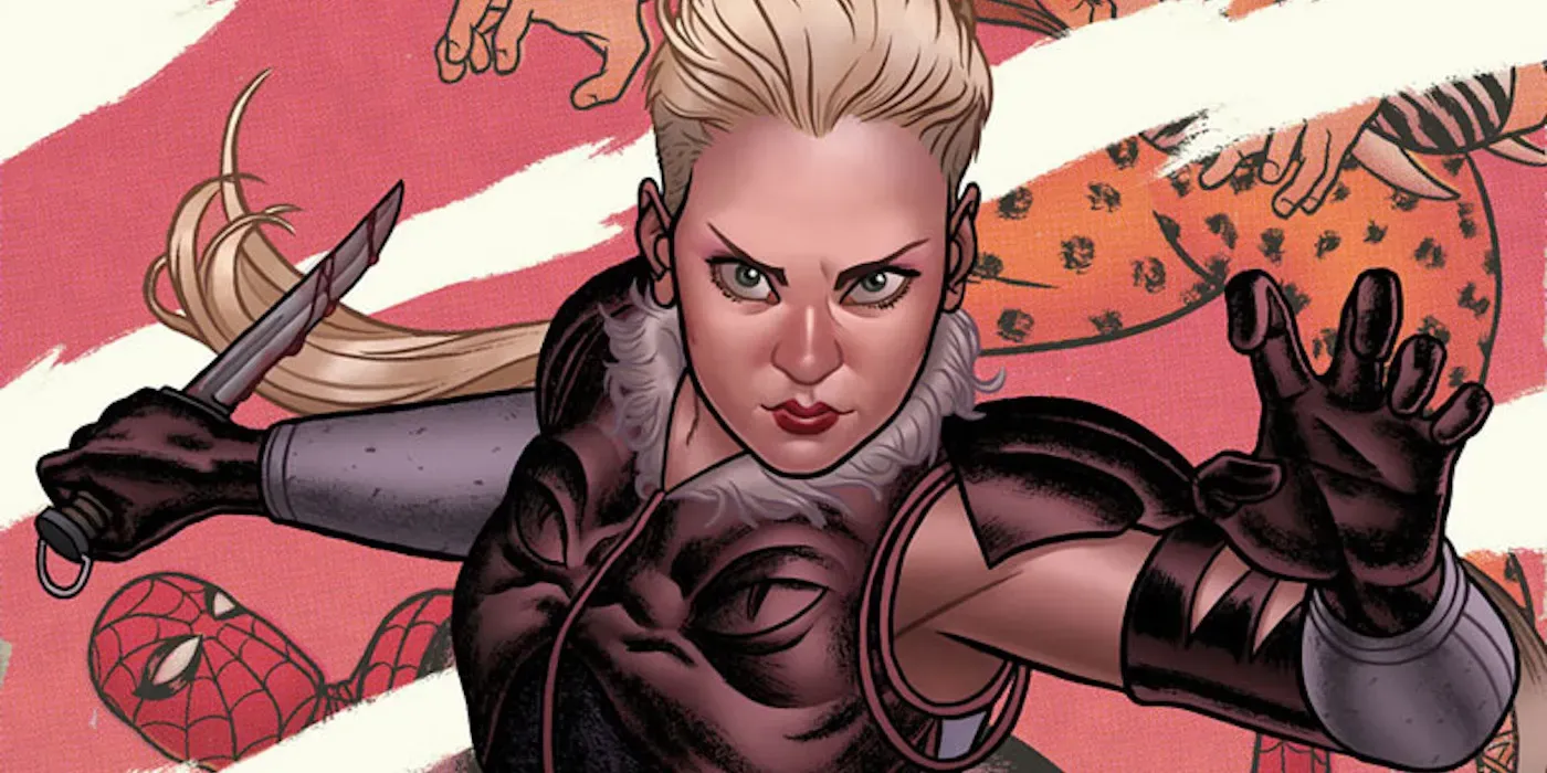 Ana Kravinoff holding a knife in Marvel Comics