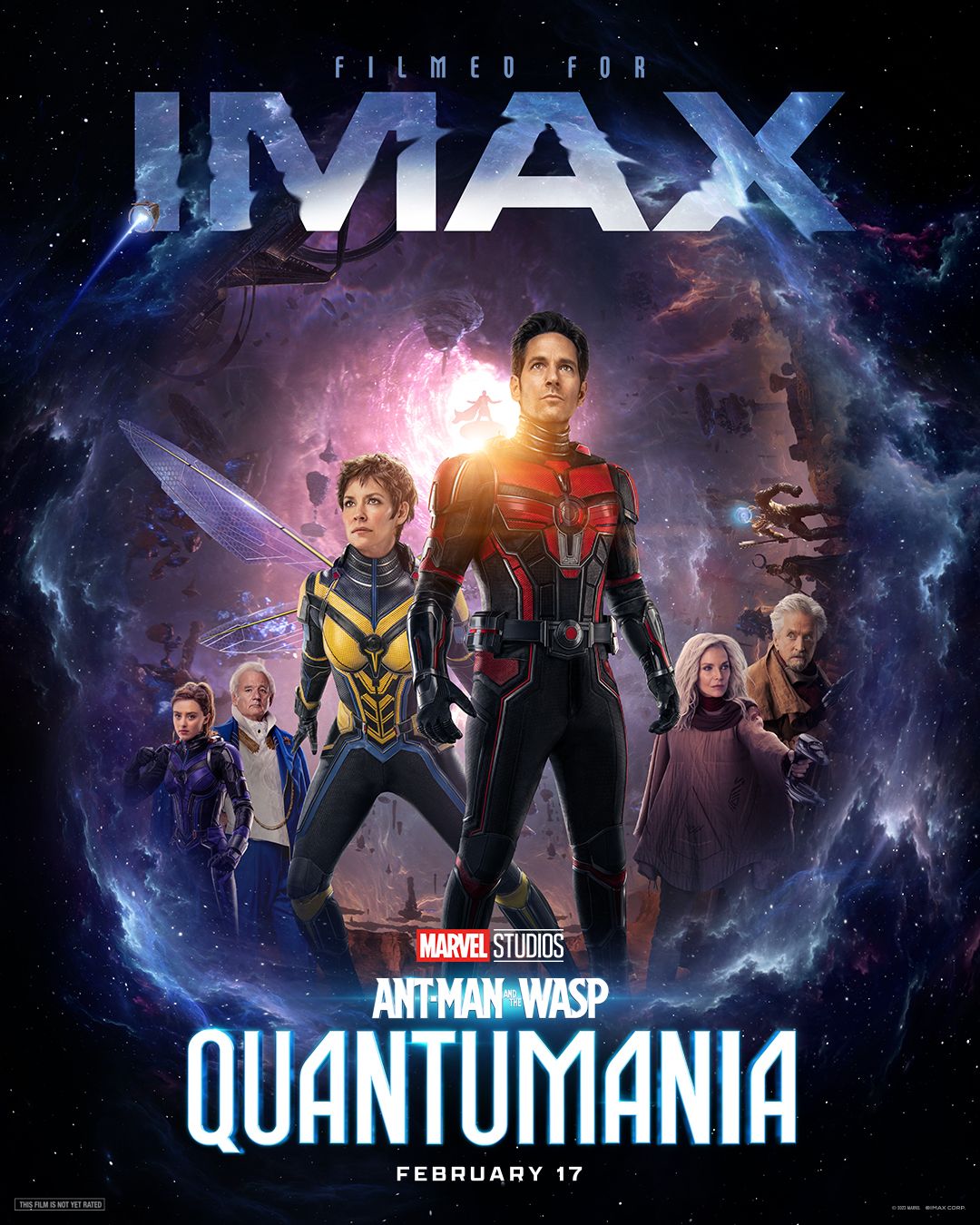 Full IMAX poster for Ant-Man and the Wasp: Quantumania.